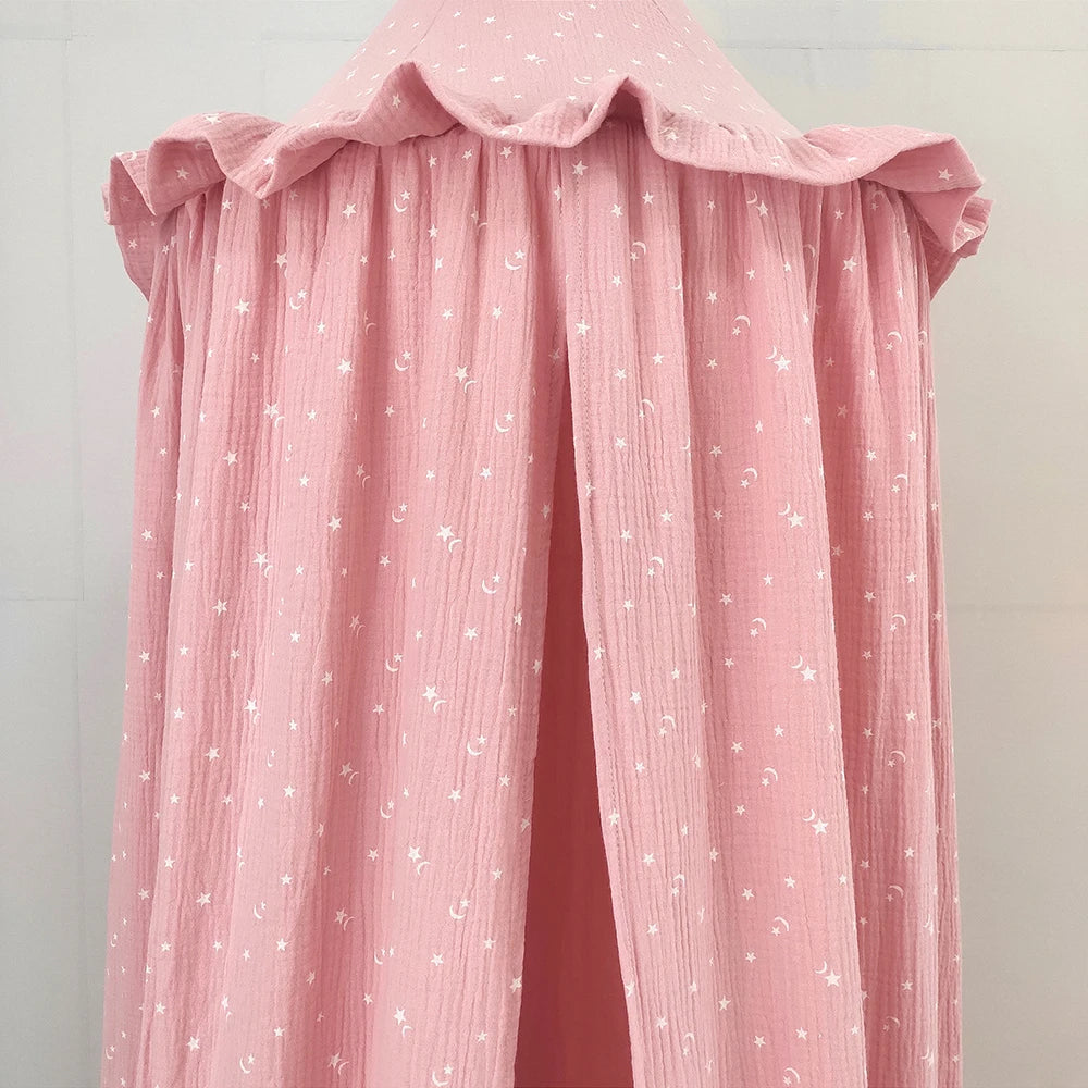 Ciel de lit bebe Magnifique rose clair 2