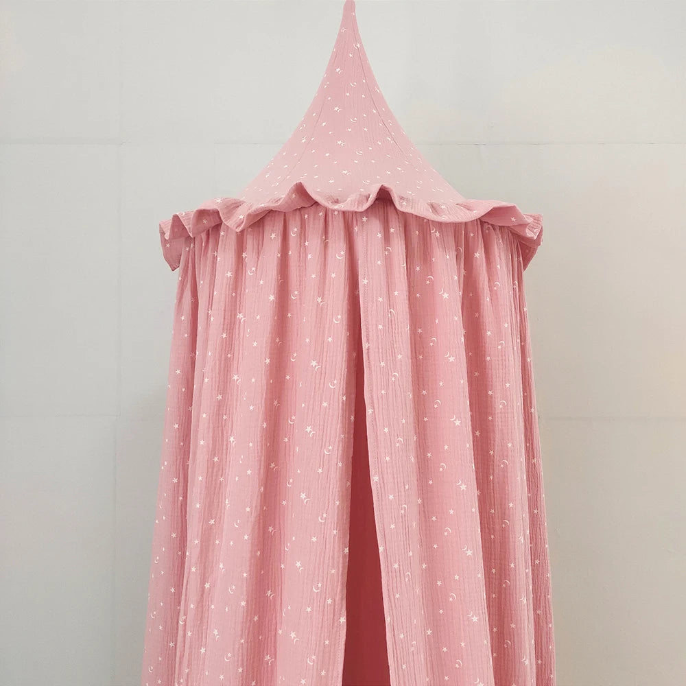 Ciel de lit bebe Magnifique rose clair