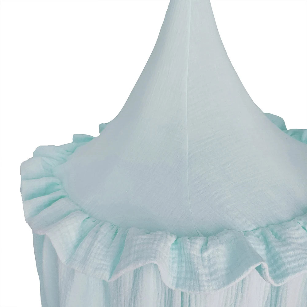 Ciel de lit bébé Sécurité bleu