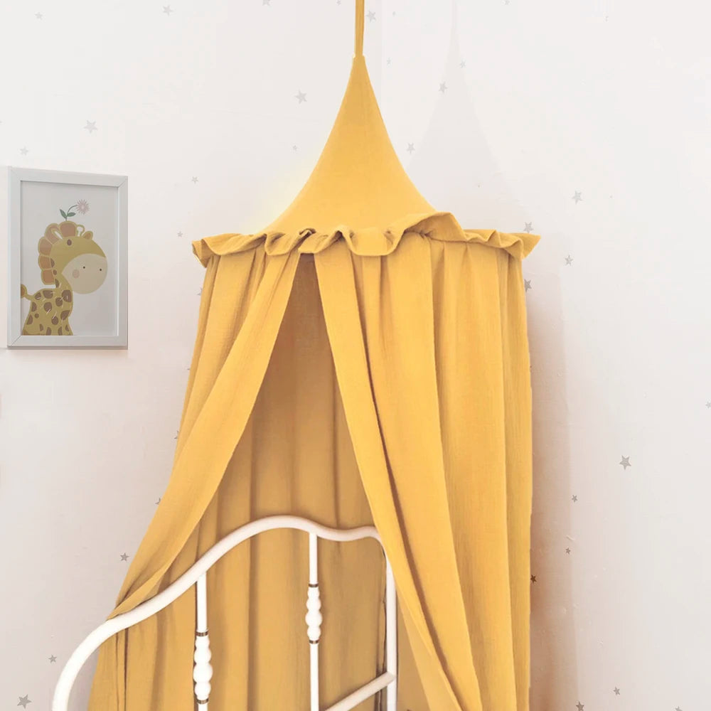 Ciel de lit bébé Sécurité doré
