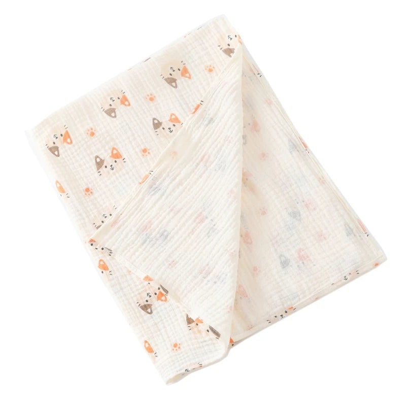 Couverture d'emmaillotage en coton pour bébé
