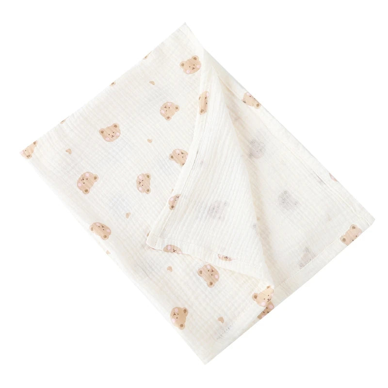 Couverture d'emmaillotage en coton pour bébé