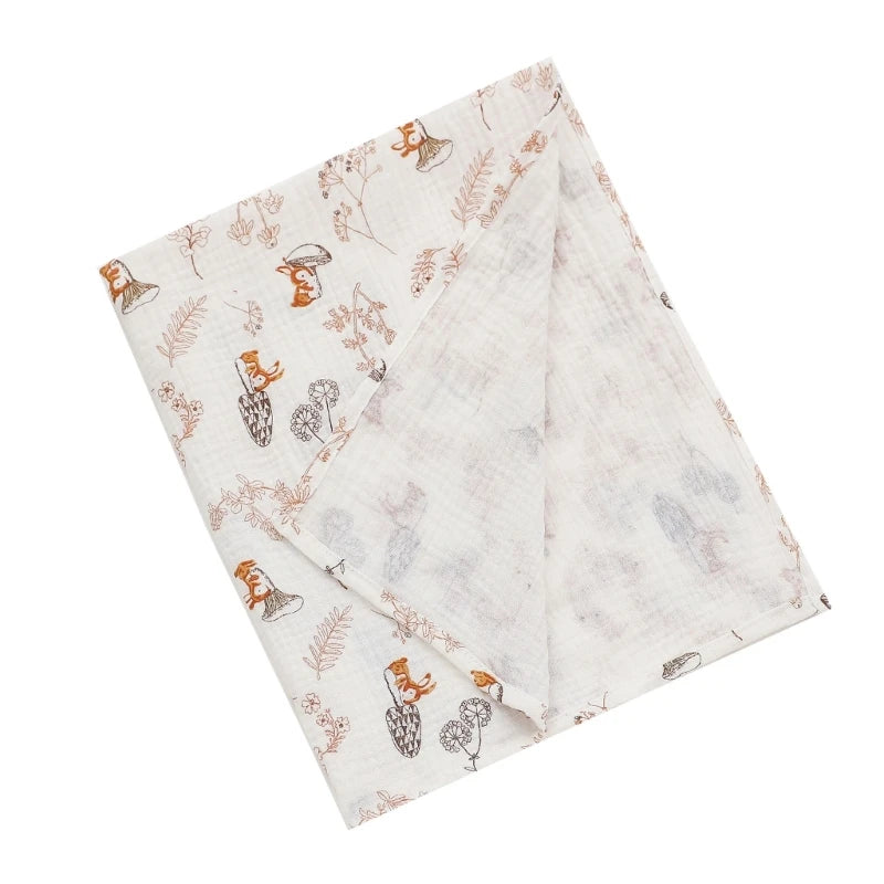 Couverture d'emmaillotage en coton pour bébé