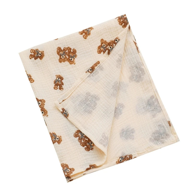 Couverture d'emmaillotage en coton pour bébé