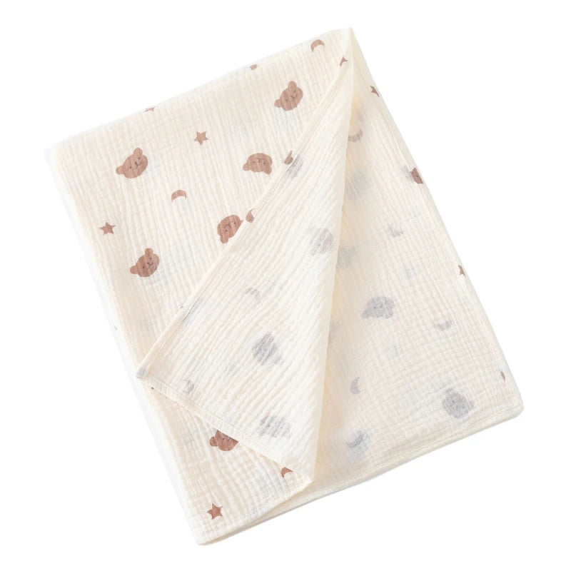 Couverture d'emmaillotage en coton pour bébé