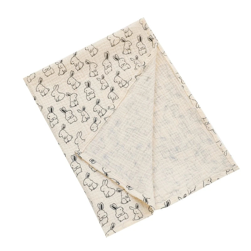 Couverture d'emmaillotage en coton pour bébé