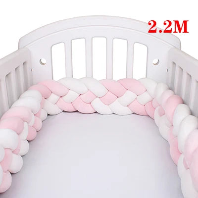 tour de lit respirant 2.2m-blanc rose - idealechambredebb.com