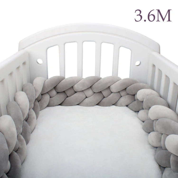tour de lit respirant 3.6m gris-idealechambredebb.com