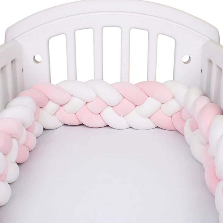tour de lit respirant blanc rose-idealechambredebb.com