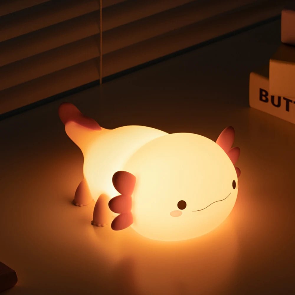 Veilleuse bébé Axolotl mignonne - Chambre de Bébé Idéale