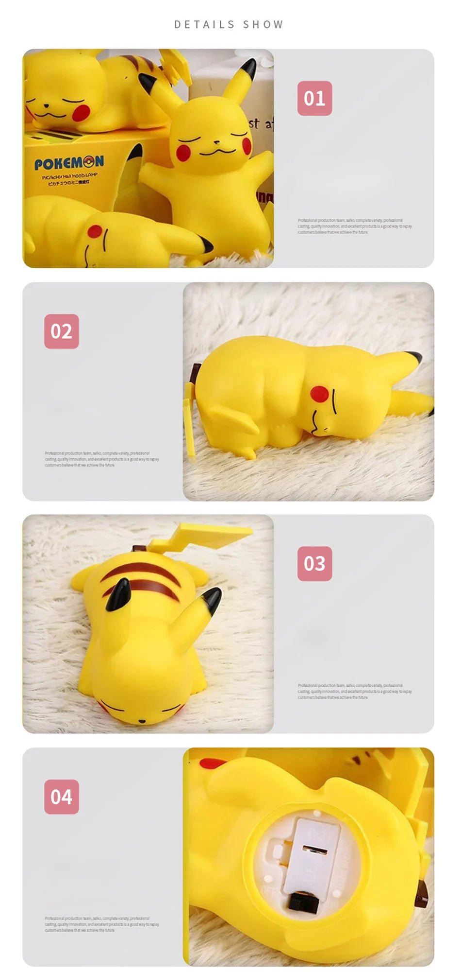 Veilleuse bébé Pokémon Pikachu - Chambre de Bébé Idéale