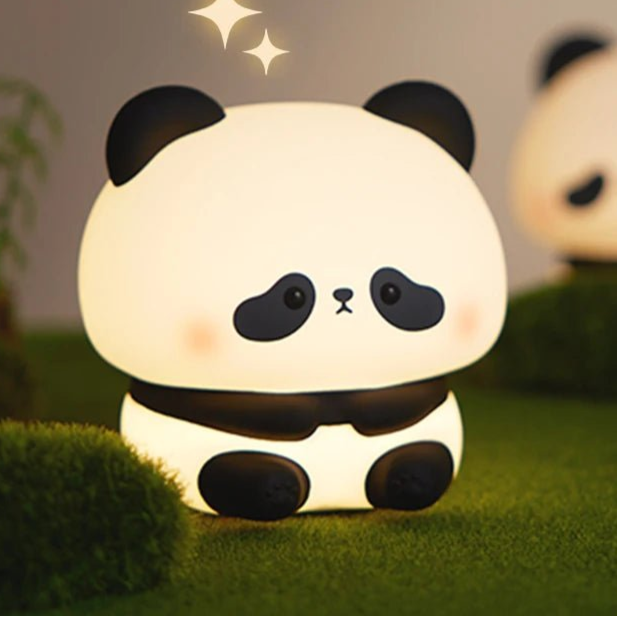 Veilleuse LED Panda en silicone - Chambre de Bébé Idéale