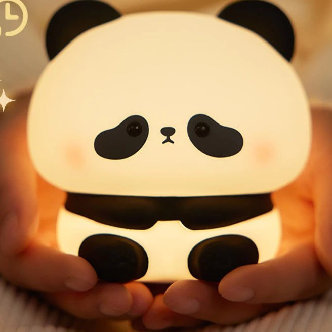 Veilleuse LED Panda en silicone - Chambre de Bébé Idéale