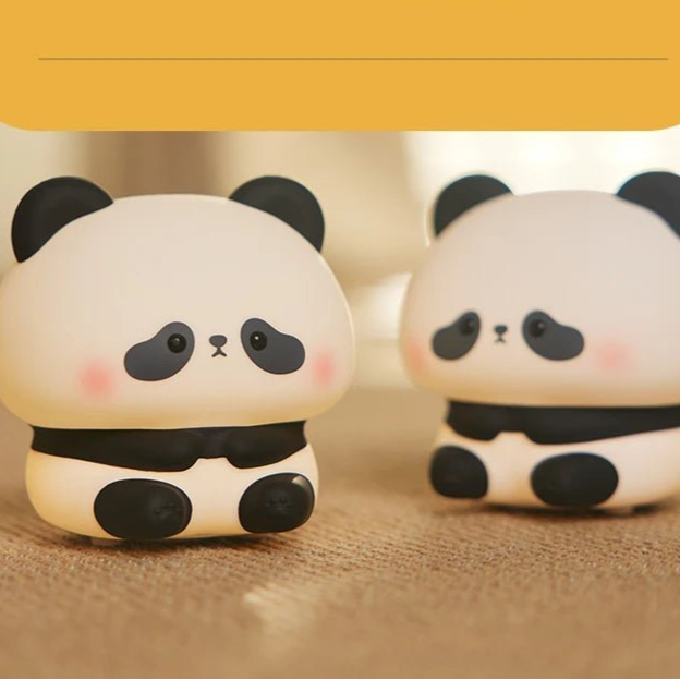 Veilleuse LED Panda en silicone - Chambre de Bébé Idéale