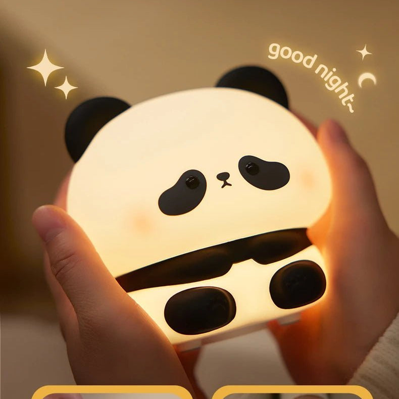 Veilleuse LED Panda en silicone - Chambre de Bébé Idéale