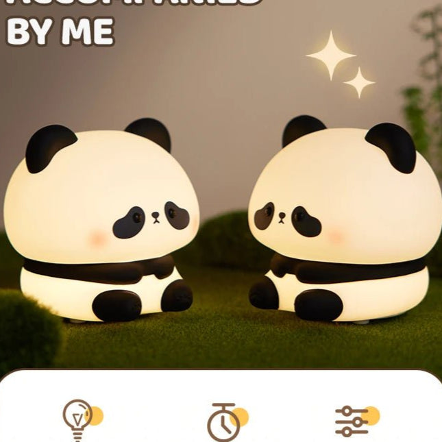 Veilleuse LED Panda en silicone - Chambre de Bébé Idéale