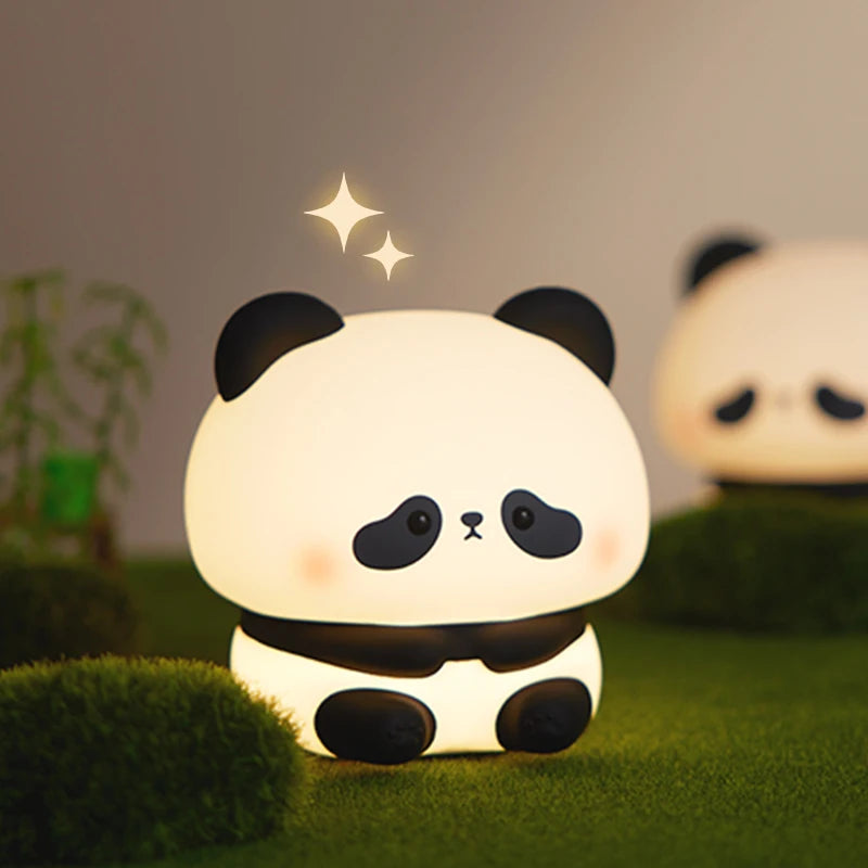 veilleuse led panda en silicone 6789944