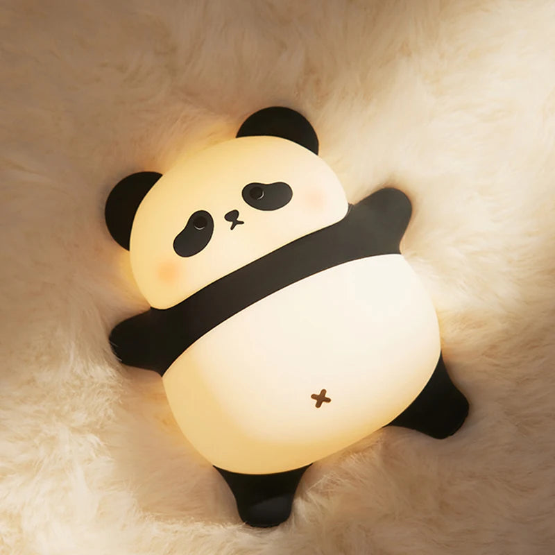 veilleuse led panda en silicone 6789945