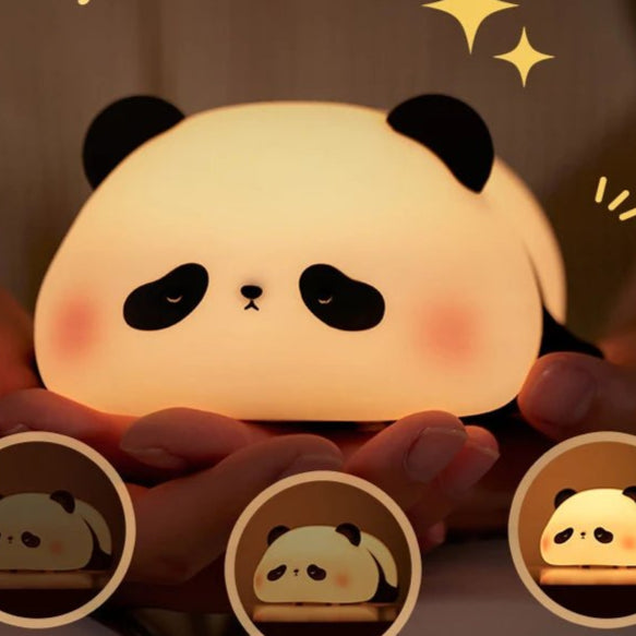 Veilleuse LED Panda en silicone - Chambre de Bébé Idéale