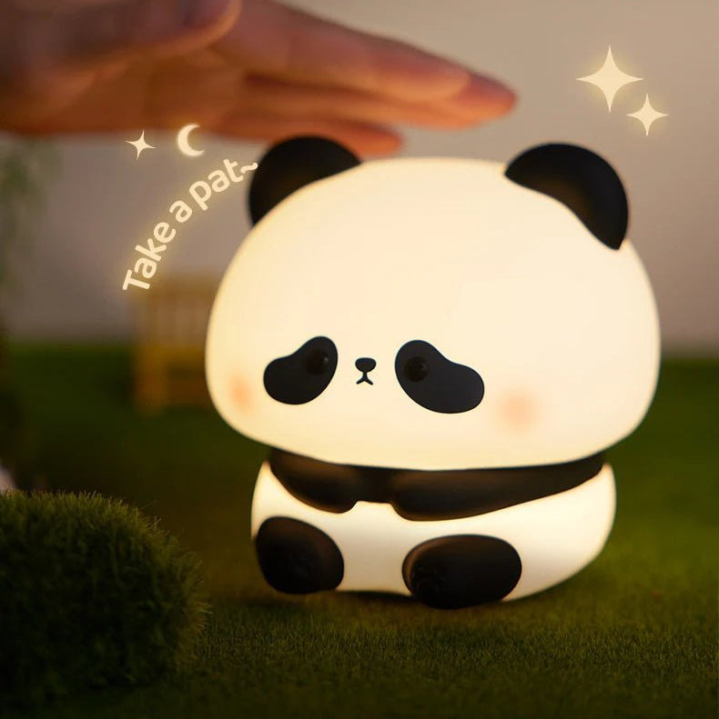 Veilleuse LED Panda en silicone - Chambre de Bébé Idéale