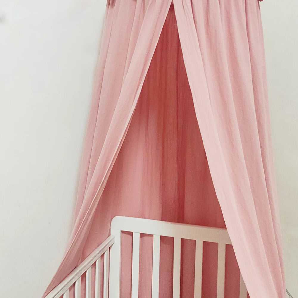 Ciel de lit bébé Admirable rose 3