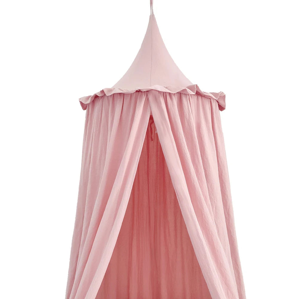 Ciel de lit bébé Admirable rose 5