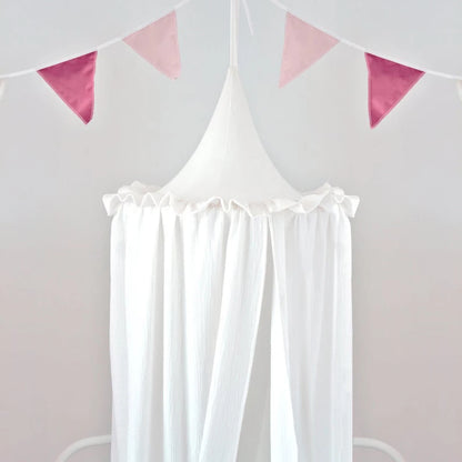 Ciel de lit bébé Sécurité blanc 