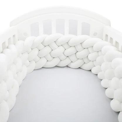 Contour de lit de bébé ultra-confortable blanc éclatant - idealechambredebb.com