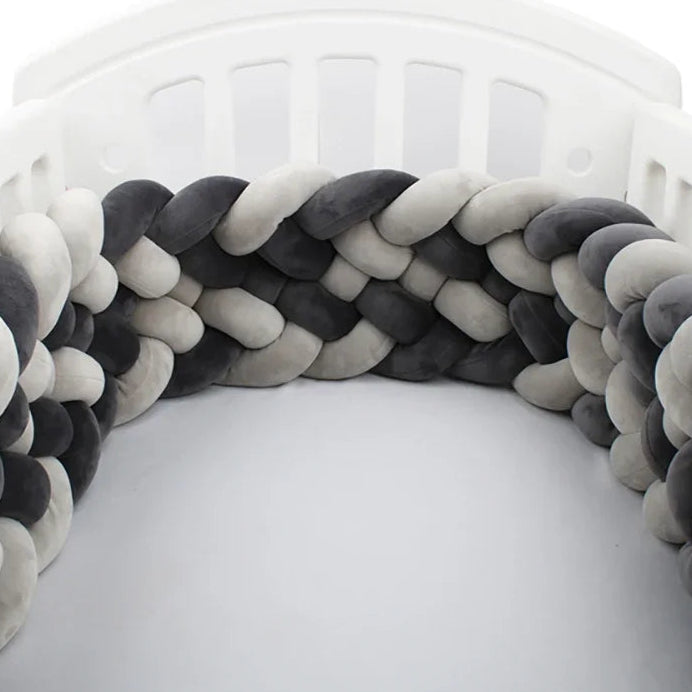 Contour de lit de bébé ultra-confortable noir blanc - idealechambredebb.com