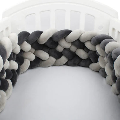 Contour de lit de bébé ultra-confortable noir blanc - idealechambredebb.com