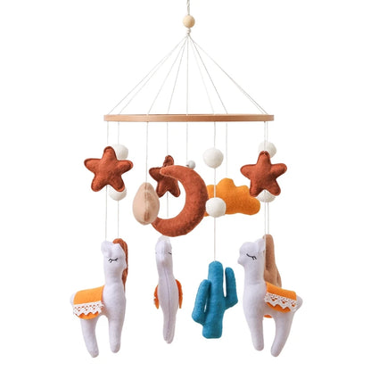 Mobile en bois pour berceau de bébé