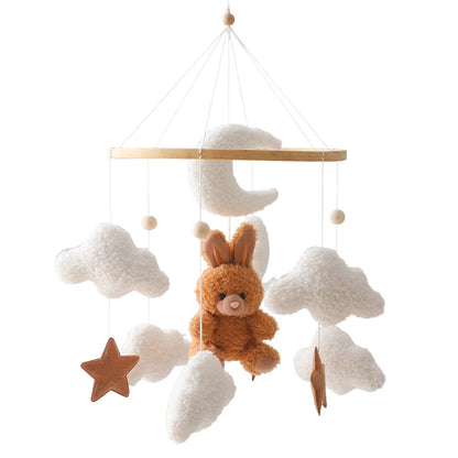 Mobile en bois pour berceau de bébé