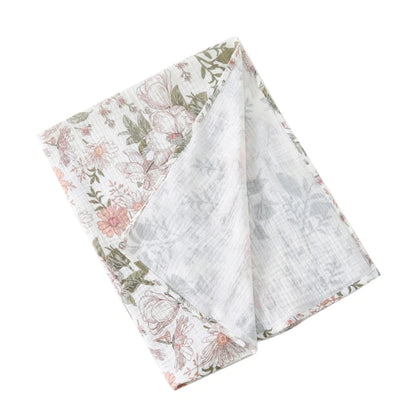 Couverture d'emmaillotage en coton pour bébé