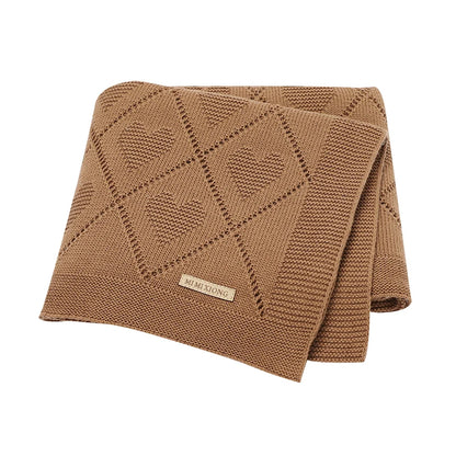 Couvertures pour bébé en tricot de coton
