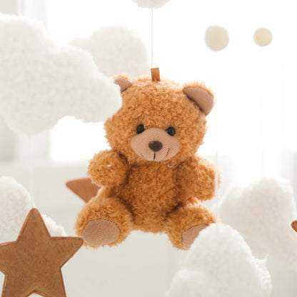 Mobile en bois pour berceau de bébé