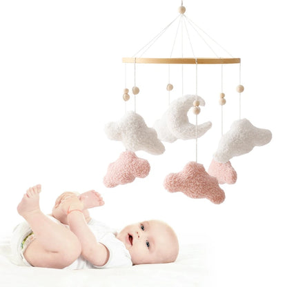 Mobile en bois pour berceau de bébé