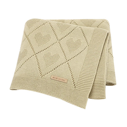 Couvertures pour bébé en tricot de coton