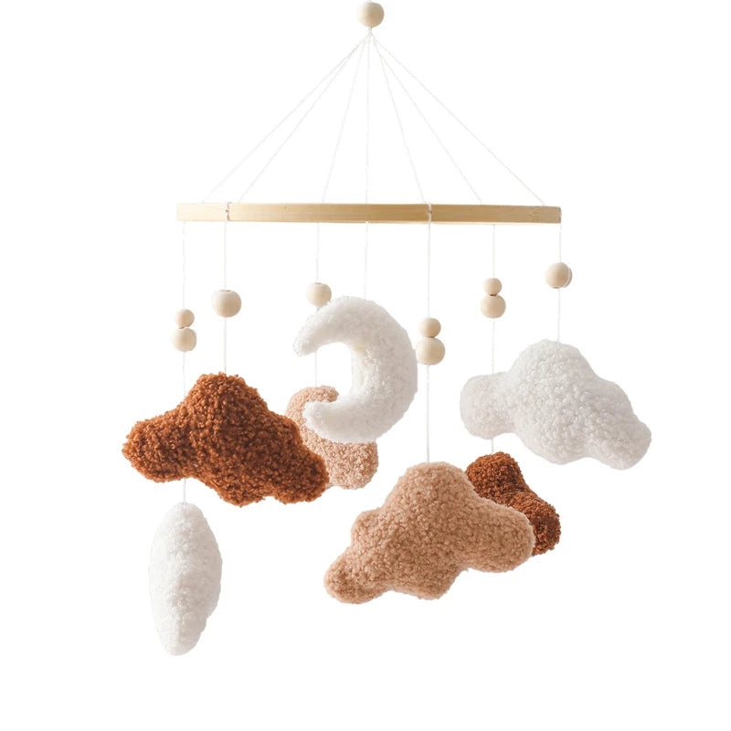 Mobile en bois pour berceau de bébé