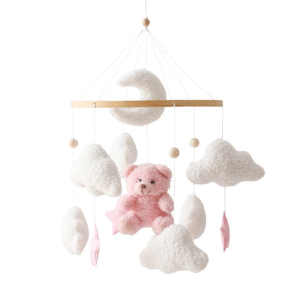 Mobile en bois pour berceau de bébé