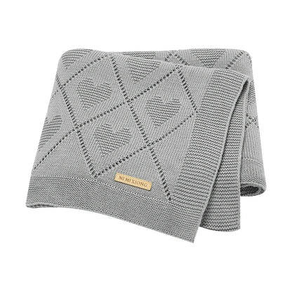 Couvertures pour bébé en tricot de coton