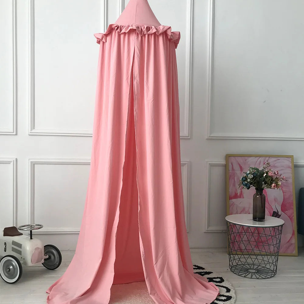 Ciel de lit bebe motif floral
