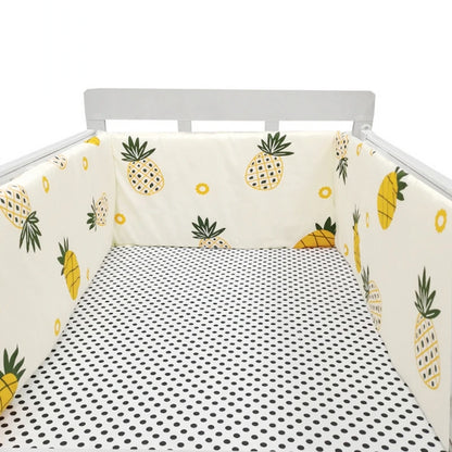 Tour de lit bébé Admirable blanc ananas points - idealechambredebb.com