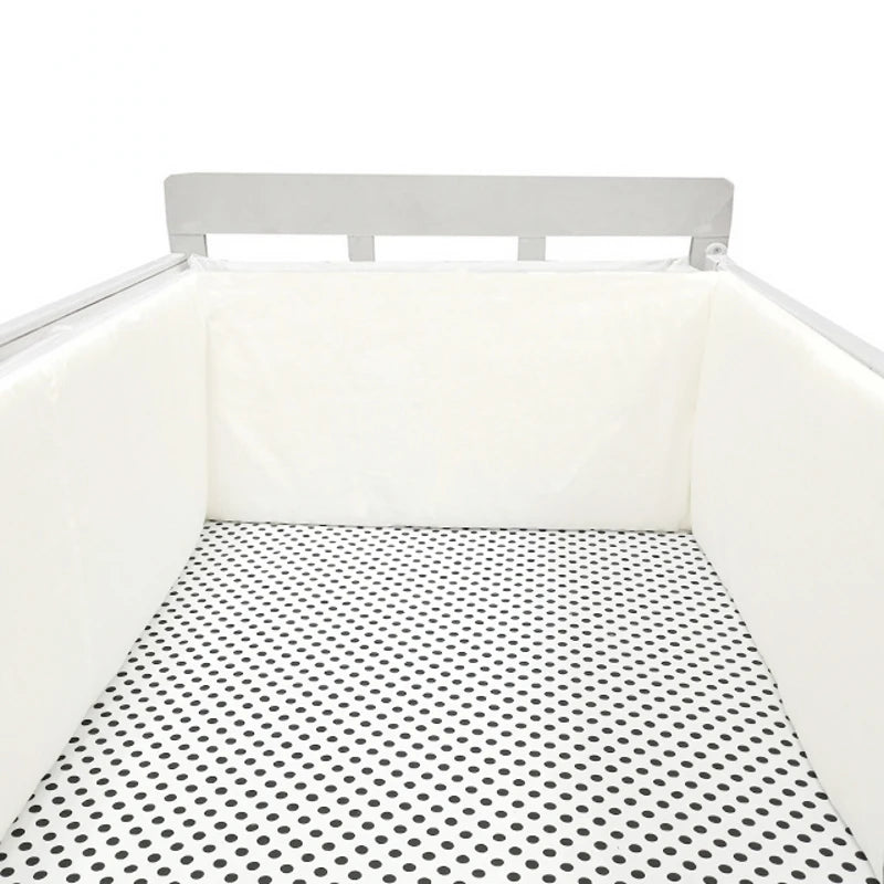 Tour de lit bébé Admirable tout blanc- idealechambredebb.com