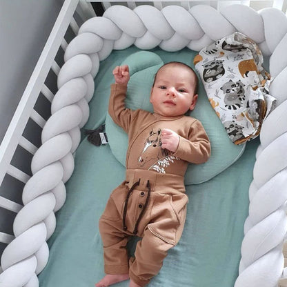 Tour de lit bébé sécurisant-blanc 2