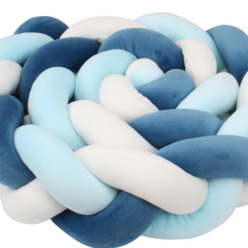 Tour de lit bebe ultradoux blanc-bleu-bleu-idealechambredebb.com