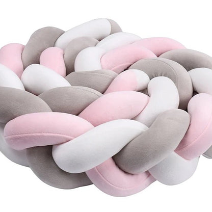 Tour de lit bebe ultradoux blanc gris - Chambre de Bébé Idéale