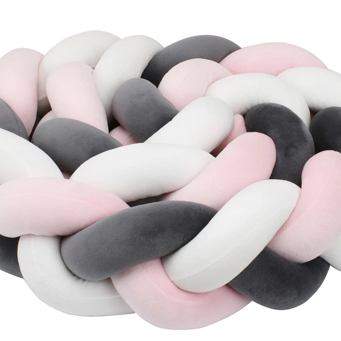 Tour de lit bebe ultradoux blanc noir - idealechambredebb.com