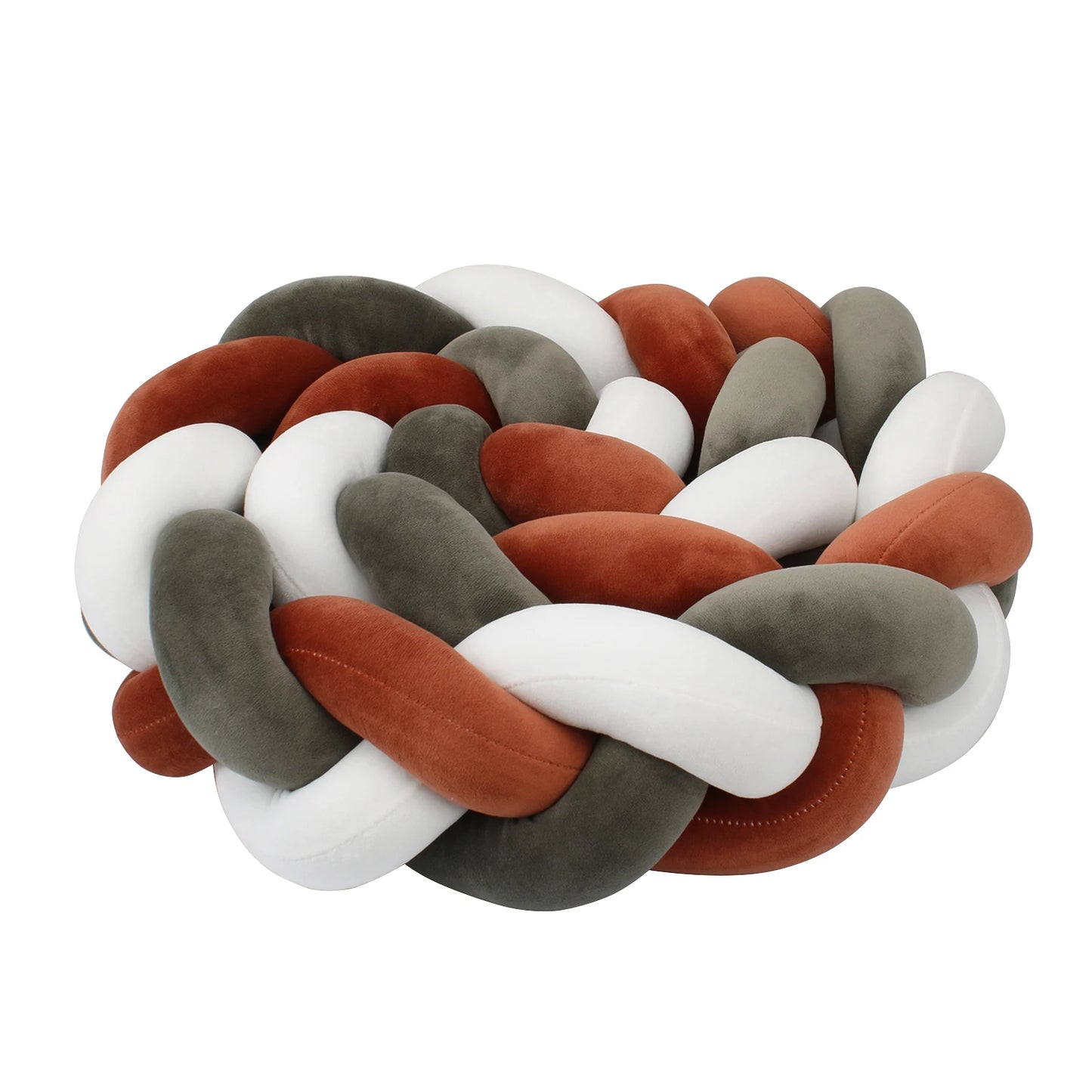 Tour de lit bebe ultradoux blanc rouge gris-idealechambredebb.com