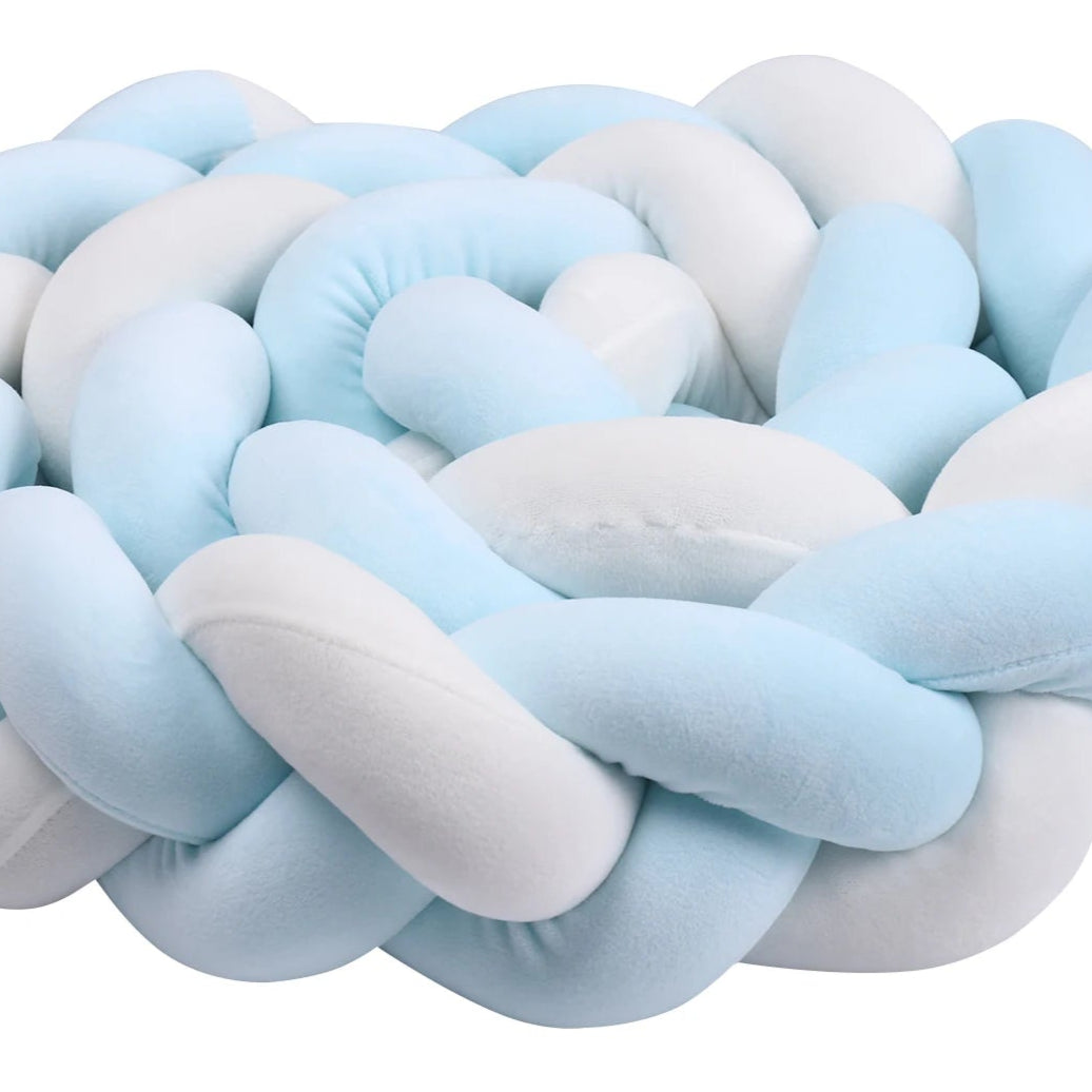 Tour de lit bebe ultradoux rose bleu - idealechambredebb.com