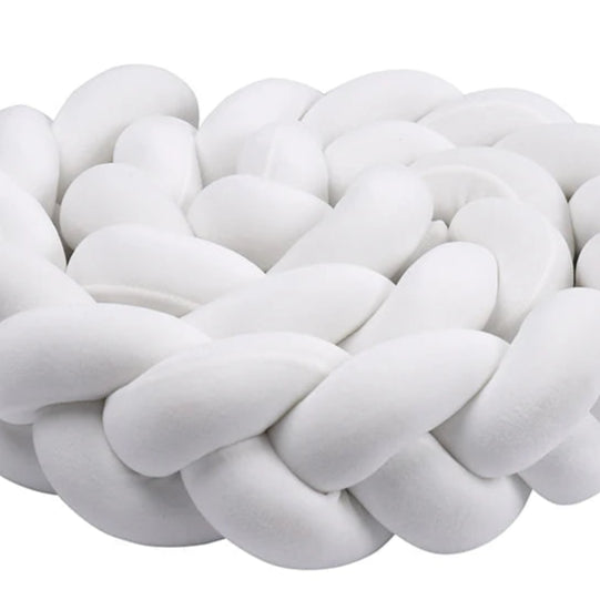 Tour de lit bebe ultradoux tout blanc - idealechambredebb.com